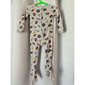 Harry Potter Footed Pajamas Gryffindor Print‎ Zip Front 24M
